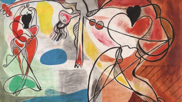 Benjamín Palencia. Mujer corriendo, cortesía galería Guillermo de Osma