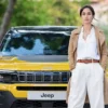 La actriz Megan Montaner y su familia, entre Huesca e Ibiza siempre a bordo de su Jeep